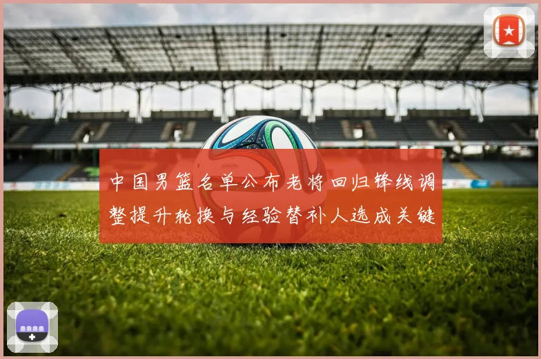 中国男篮名单公布老将回归锋线调整提升轮换与经验替补人选成关键看点