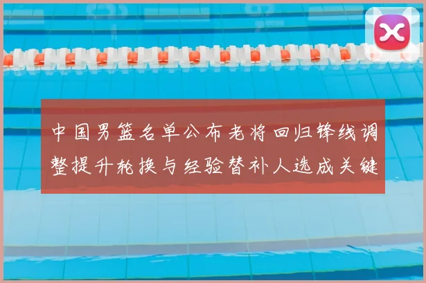 中国男篮名单公布老将回归锋线调整提升轮换与经验替补人选成关键看点
